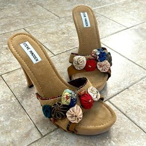 Wooden Lonaa heels, 4.5” by Steve Madden